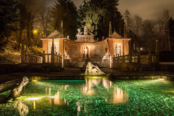 Image dans le quartie de Hellbrunn à Salzbourg en Autriche